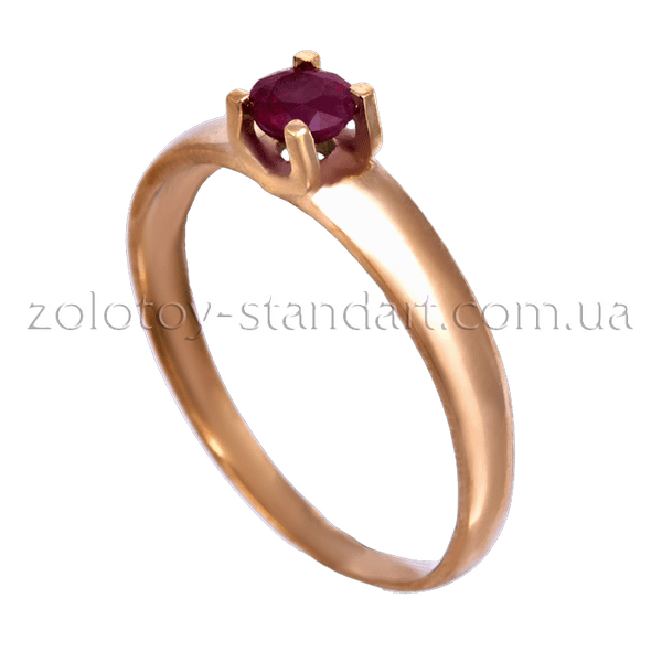 Золотое кольцо с рубином Золотое кольцо с рубином