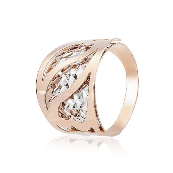 Золотое кольцо с алмазной гранью 028704 детальное изображение ювелирного изделия Золотые кольца без вставок Золотое кольцо с алмазной гранью 028704 детальное изображение ювелирного изделия Золотые кольца без вставок