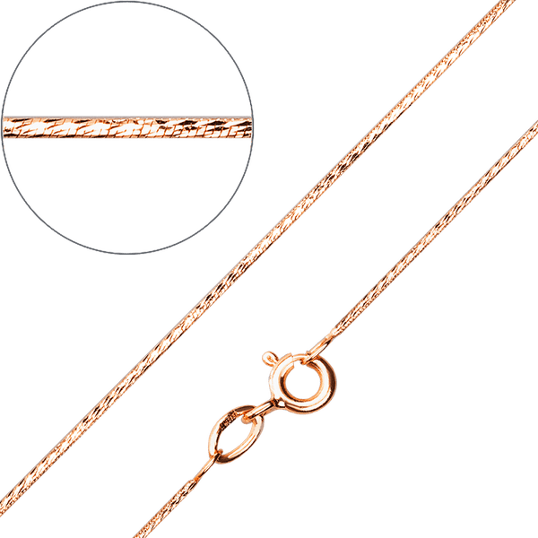 Цепочка Снейк из красного золота 585 пробы 033575 детальное изображение ювелирного изделия Золотые цепочки Цепочка Снейк из красного золота 585 пробы 033575 детальное изображение ювелирного изделия Золотые цепочки