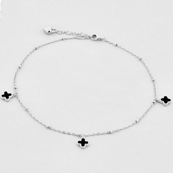 Серебряный браслет на ногу Клевер 039880 детальное изображение ювелирного изделия Серебряные браслеты на ногу Серебряный браслет на ногу Клевер 039880 детальное изображение ювелирного изделия Серебряные браслеты на ногу