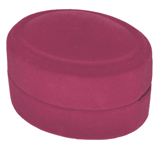 Футляр Овал маленький, розовый, универсальная прорезь 027569 детальное изображение ювелирного изделия Подарочные футляры и упаковки