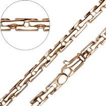 обзорное фото Стильный мужской браслет из золота 585 пробы 032138 Золотые браслеты без камней обзорное фото Стильный мужской браслет из золота 585 пробы 032138  Золотые браслеты без камней