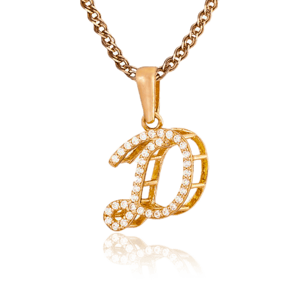 Золотая подвеска с фианитами буква Д 035595 детальное изображение ювелирного изделия Золотые подвески Золотая подвеска с фианитами буква Д 035595 детальное изображение ювелирного изделия Золотые подвески