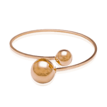 обзорное фото Золотой браслет в стиле Dior без вставок 028506  Женские золотые браслеты