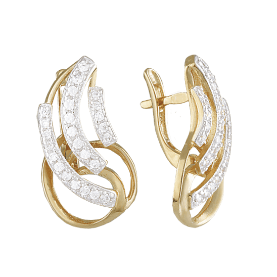 Серебряные серьги С3Ф/138 детальное изображение ювелирного изделия Серьги с позолотой Серебряные серьги С3Ф/138 детальное изображение ювелирного изделия Серьги с позолотой