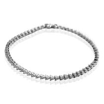 обзорное фото Браслет с бриллиантами в белом золоте 750 пробы 032956 Золотые браслеты с бриллиантом обзорное фото Браслет с бриллиантами в белом золоте 750 пробы 032956  Золотые браслеты с бриллиантом