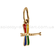 обзорное фото Золотой подвес 130256Е Детские подвески золотые обзорное фото Золотой подвес 130256Е  Детские подвески золотые