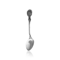 обзорное фото Серебряная ложка со знаком зодиака Скорпион 030184  Серебряные ложки