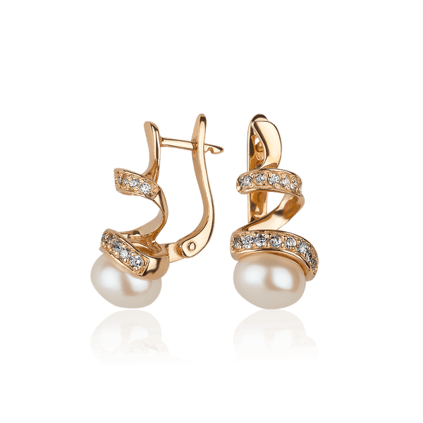 Золотые серьги с жемчугом 534332 детальное изображение ювелирного изделия Золотые серьги с жемчугом Золотые серьги с жемчугом 534332 детальное изображение ювелирного изделия Золотые серьги с жемчугом