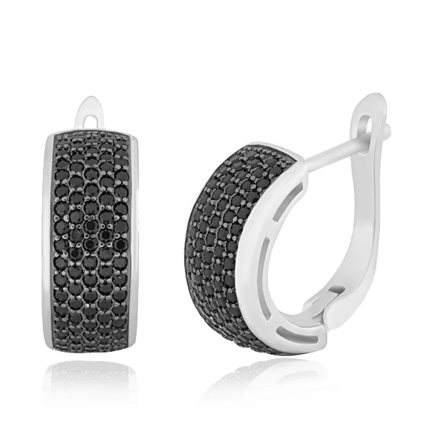 Серебряные серьги с фианитами 024931 детальное изображение ювелирного изделия Серебряные серьги с камнями Серебряные серьги с фианитами 024931 детальное изображение ювелирного изделия Серебряные серьги с камнями