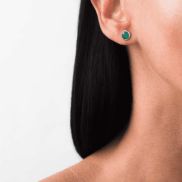 сереждки с зеленым ониксом сереждки с зеленым ониксом