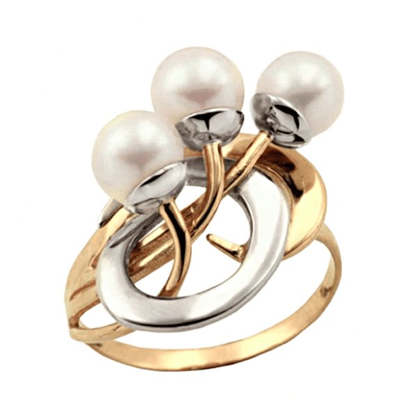 Кольцо с жемчугом 330313 детальное изображение ювелирного изделия Золотые кольца с жемчугом Кольцо с жемчугом 330313 детальное изображение ювелирного изделия Золотые кольца с жемчугом