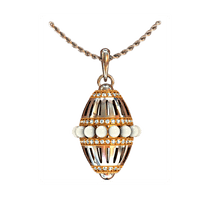 обзорное фото Золотой подвес 160279 Золотые кулоны с жемчугом обзорное фото Золотой подвес 160279  Золотые кулоны с жемчугом