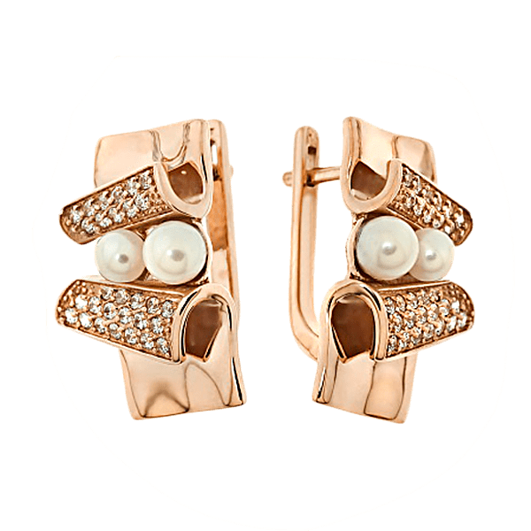 Серьги с жемчугом 420688 детальное изображение ювелирного изделия Золотые серьги с жемчугом Серьги с жемчугом 420688 детальное изображение ювелирного изделия Золотые серьги с жемчугом