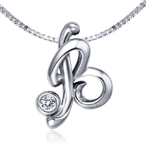 обзорное фото Золотая подвеска буква В с бриллиантом 035765 Золотые подвески обзорное фото Золотая подвеска буква В с бриллиантом 035765  Золотые подвески