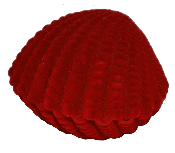 Футляр Ракушка, красный, универсальная прорезь 027585 детальное изображение ювелирного изделия Подарочные футляры и упаковки Футляр Ракушка, красный, универсальная прорезь 027585 детальное изображение ювелирного изделия Подарочные футляры и упаковки