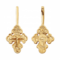 обзорное фото Детский золотой крестик с Иисусом 1,4,0678  Детский золотой крестик