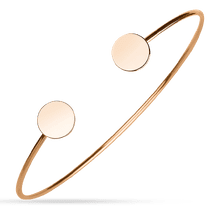 обзорное фото Золотой браслет с глянцевыми монетками 038517 Женские золотые браслеты обзорное фото Золотой браслет с глянцевыми монетками 038517  Женские золотые браслеты
