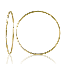 обзорное фото Золотые серьги кольца лимонное золото 034021 Золотые серьги обзорное фото Золотые серьги кольца лимонное золото 034021  Золотые серьги