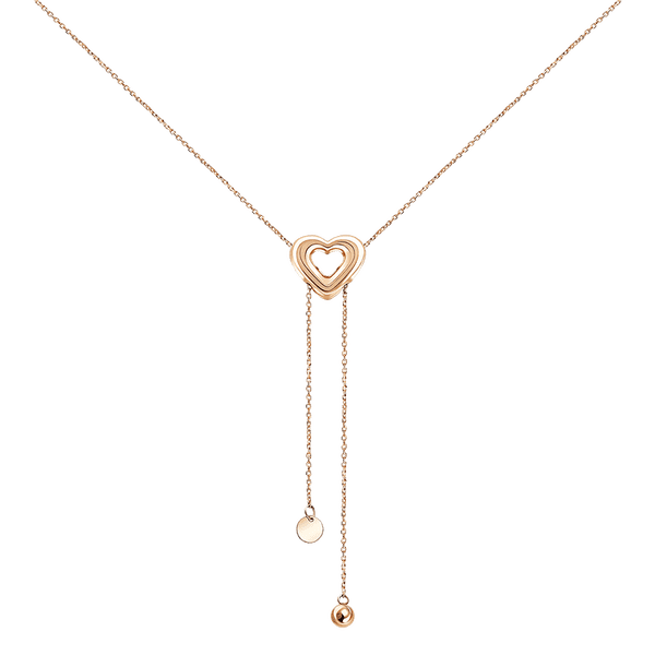 Золотое колье с регулируемым размером Сердце с вырезом с подвесками в виде шарика и монетки 040733 детальное изображение ювелирного изделия Золотое колье без камней Золотое колье с регулируемым размером Сердце с вырезом с подвесками в виде шарика и монетки 040733 детальное изображение ювелирного изделия Золотое колье без камней