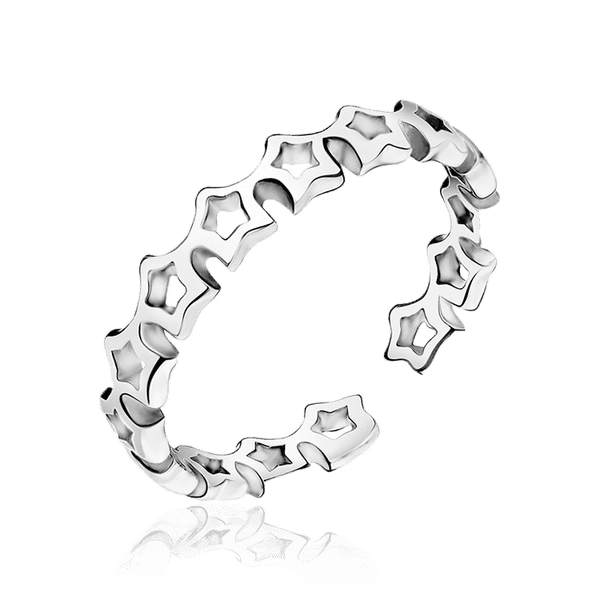 Серебряное кольцо на фалангу Звездная дорожка 032228 детальное изображение ювелирного изделия Серебряные кольца Серебряное кольцо на фалангу Звездная дорожка 032228 детальное изображение ювелирного изделия Серебряные кольца