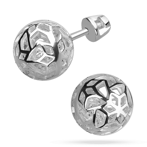 Серебряные шарики внутри с фианитами 038440 детальное изображение ювелирного изделия Серебряные серьги с камнями Серебряные шарики внутри с фианитами 038440 детальное изображение ювелирного изделия Серебряные серьги с камнями