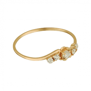 Золотое кольцо с цирконием 1,1,1330 детальное изображение ювелирного изделия Золотые кольца с фианитом Золотое кольцо с цирконием 1,1,1330 детальное изображение ювелирного изделия Золотые кольца с фианитом