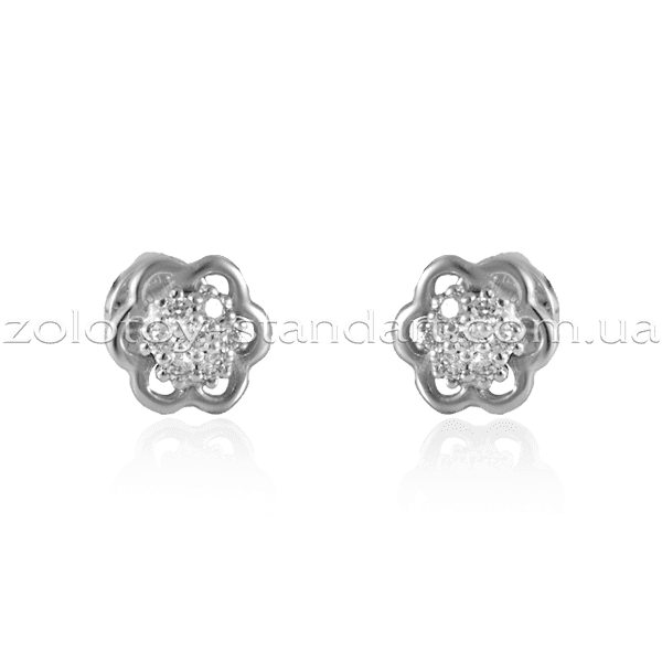 Серьги с бриллиантом s21219 Серьги с бриллиантом s21219