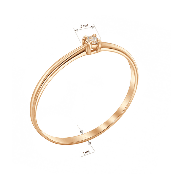 Роздільна золота каблучка з камінчиком та діамантами по спіралі навколо нього Роздільна золота каблучка з камінчиком та діамантами по спіралі навколо нього