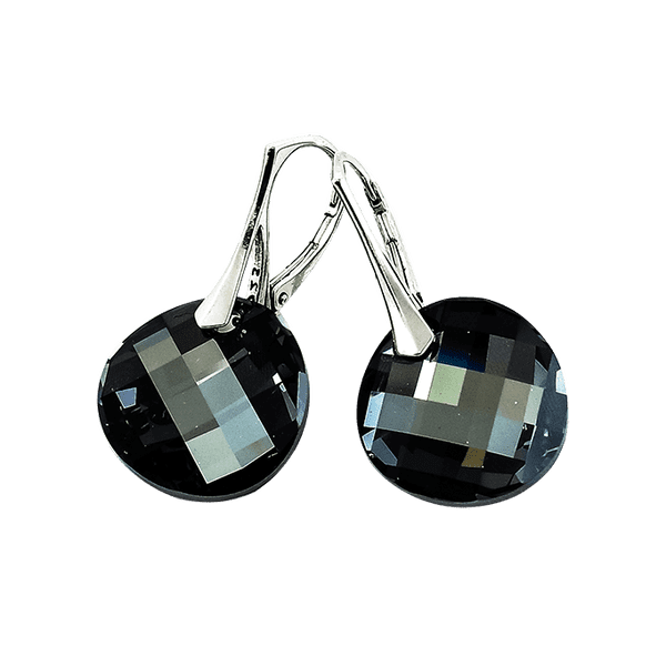 Серебряные серьги Графитовая мозаика с Кристаллами Сваровски 025284 детальное изображение ювелирного изделия Серебряные серьги с Кристаллами Сваровски Серебряные серьги Графитовая мозаика с Кристаллами Сваровски 025284 детальное изображение ювелирного изделия Серебряные серьги с Кристаллами Сваровски
