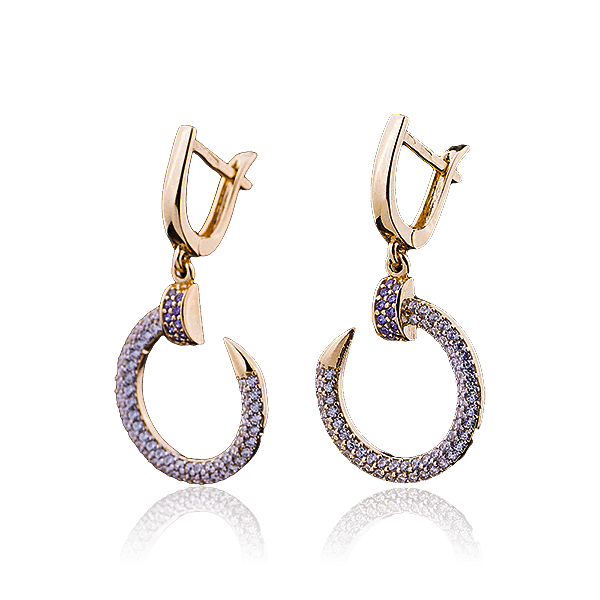 серьги в виде гвоздика