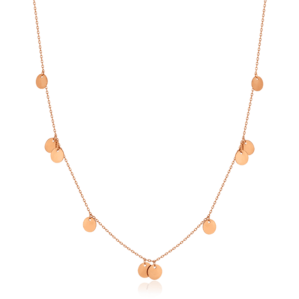 Колье из красного золота Монетки 032435 детальное изображение ювелирного изделия Золотое колье без камней Колье из красного золота Монетки 032435 детальное изображение ювелирного изделия Золотое колье без камней