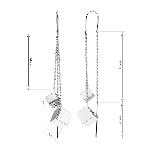 серьги продевки из серебра купить серьги продевки из серебра купить