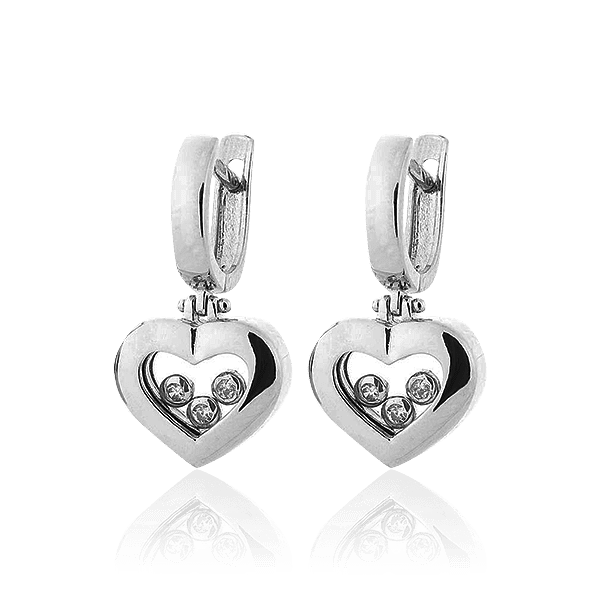 Серьги из белого золота в стиле Шопард Серьги из белого золота в стиле Шопард