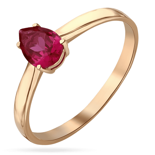 Кольцо из красногозолота с рубином Капля 036950 детальное изображение ювелирного изделия Золотые кольца Кольцо из красногозолота с рубином Капля 036950 детальное изображение ювелирного изделия Золотые кольца