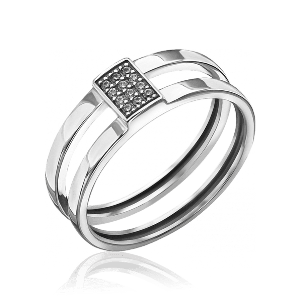 серебряное кольцо с фианитами серебряное кольцо с фианитами