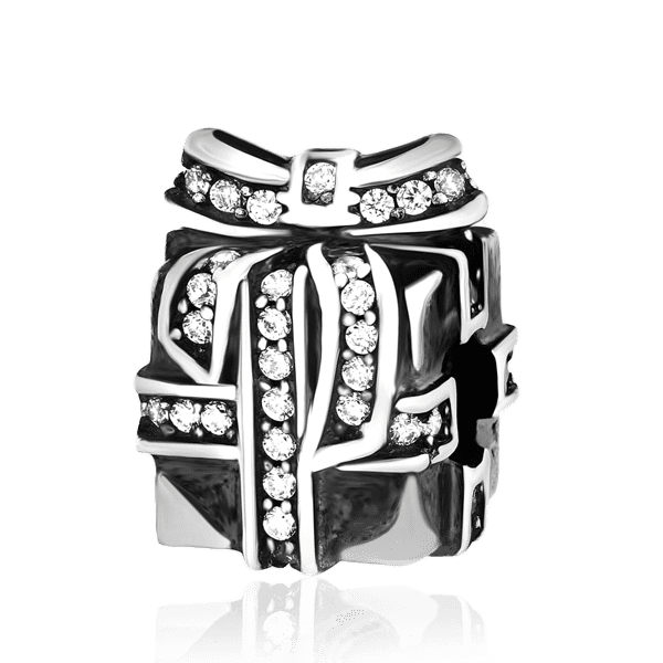 Серебряный подвес-шарм Подарок 024805 детальное изображение ювелирного изделия Серебряные подвесы-шармы (бусины) Серебряный подвес-шарм Подарок 024805 детальное изображение ювелирного изделия Серебряные подвесы-шармы (бусины)