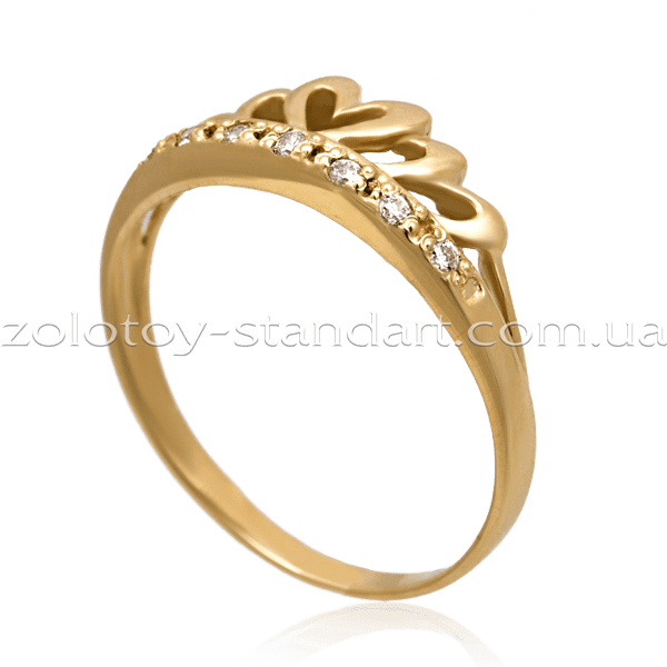 Золотое кольцо Корона 1464 купить Золотое кольцо Корона 1464 купить