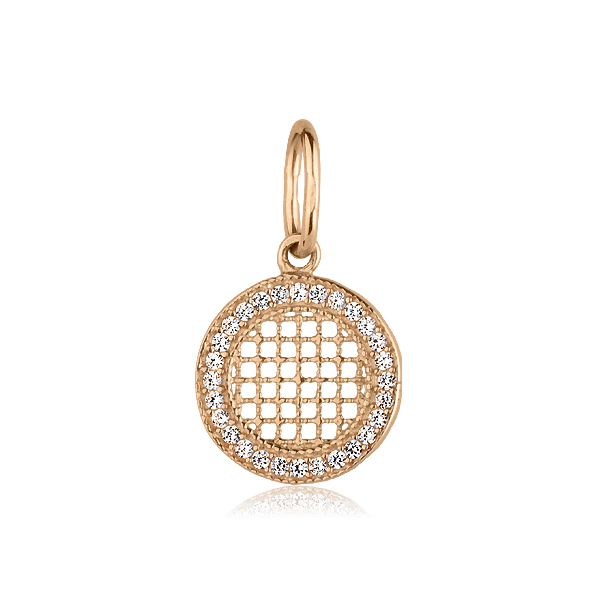 Золотой кулон с фианитами 025739 детальное изображение ювелирного изделия Золотые кулоны с фианитом Золотой кулон с фианитами 025739 детальное изображение ювелирного изделия Золотые кулоны с фианитом