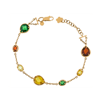 обзорное фото Браслет из желтого золота 893034 Золотые браслеты с цирконием (фианитами) обзорное фото Браслет из желтого золота 893034  Золотые браслеты с цирконием (фианитами)