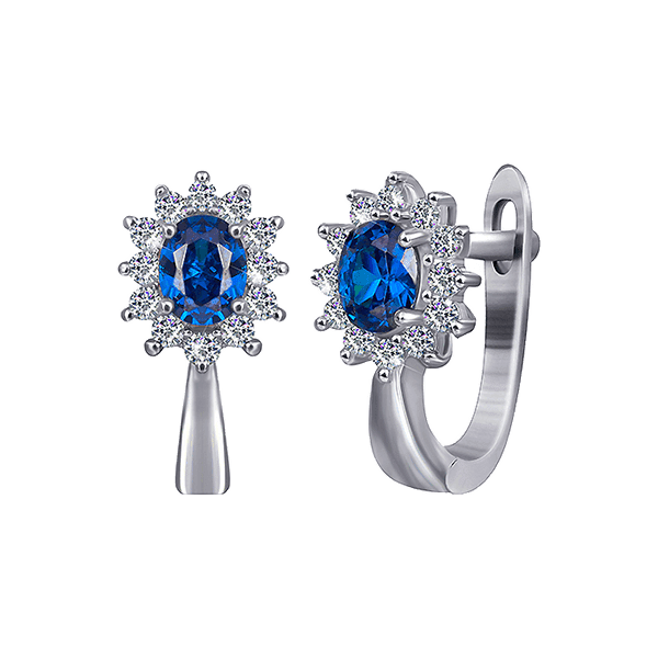 Серебряные серьги с фианитом 025560 детальное изображение ювелирного изделия Серебряные серьги с камнями Серебряные серьги с фианитом 025560 детальное изображение ювелирного изделия Серебряные серьги с камнями