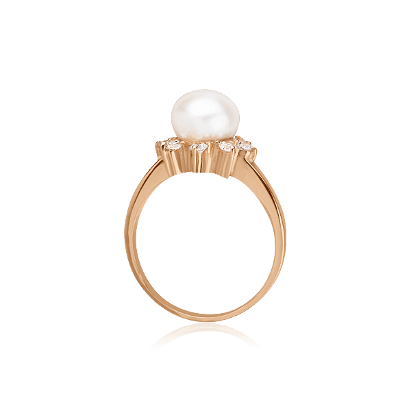 Золотое кольцо с жемчугом  Золотое кольцо с жемчугом