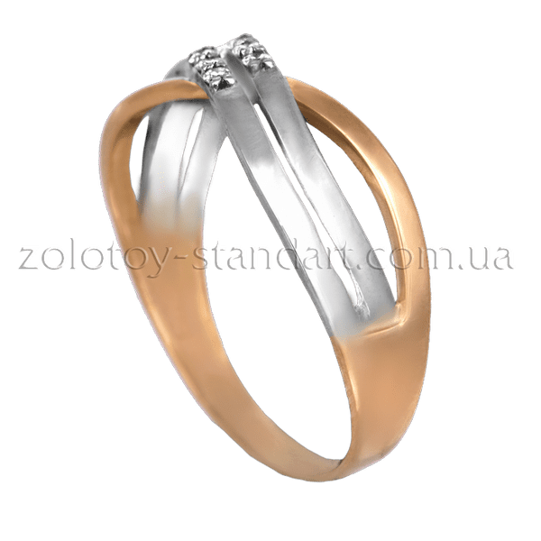 Золотое кольцо с бриллиантом 