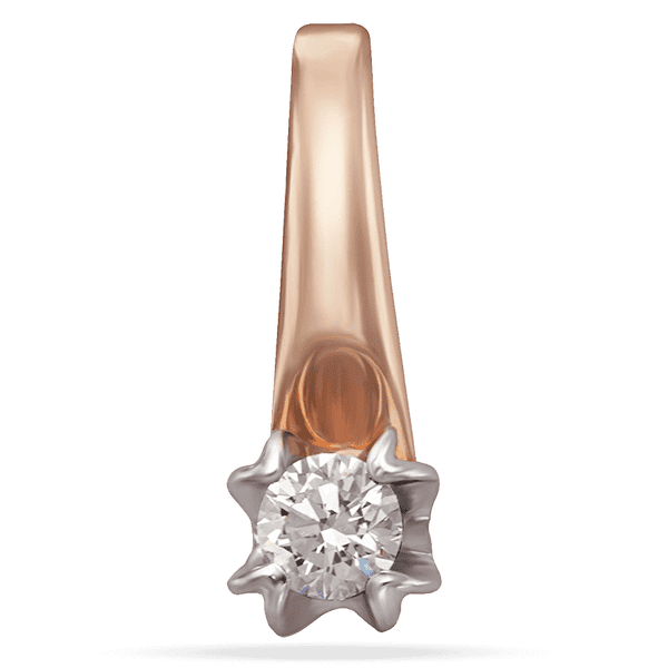 Підвіс з діамантом в червоному та білому золоті 039020 детальне зображення ювелірного виробу Підвіс з діамантом в червоному та білому золоті 039020 детальне зображення ювелірного виробу