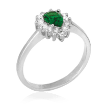 обзорное фото Серебряное кольцо с фианитами 024842 Серебряные кольца с фианитом обзорное фото Серебряное кольцо с фианитами 024842  Серебряные кольца с фианитом