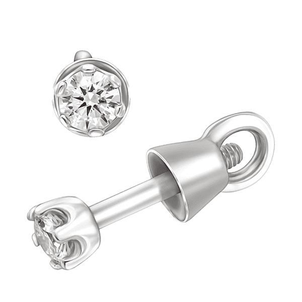 Маленькие серьги-пуссеты с бриллиантами в белом золоте 040369 детальное изображение ювелирного изделия Золотые серьги с бриллиантами Маленькие серьги-пуссеты с бриллиантами в белом золоте 040369 детальное изображение ювелирного изделия Золотые серьги с бриллиантами