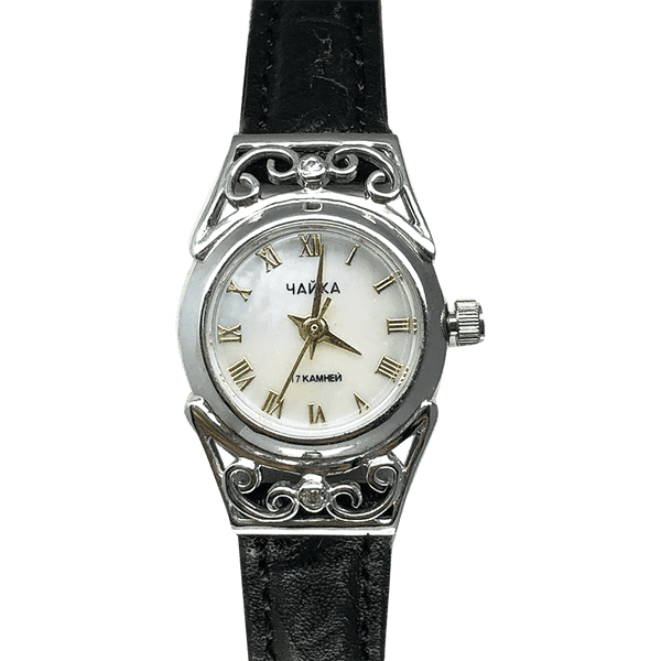 Серебряные часы женские с кожаным ремешком 036128 детальное изображение ювелирного изделия Часы Серебряные часы женские с кожаным ремешком 036128 детальное изображение ювелирного изделия Часы