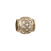 обзорное фото Золотой подвес с цирконием 3873  Золотые кулоны с фианитом