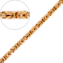 обзорное фото Золотая цепочка Империал византийское плетение 17401  Империал плетение золотых цепочек