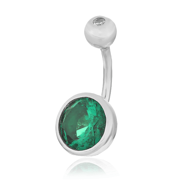 Серебряный пирсинг с фианитом 025068 детальное изображение ювелирного изделия Серебряные серьги для пирсинга Серебряный пирсинг с фианитом 025068 детальное изображение ювелирного изделия Серебряные серьги для пирсинга